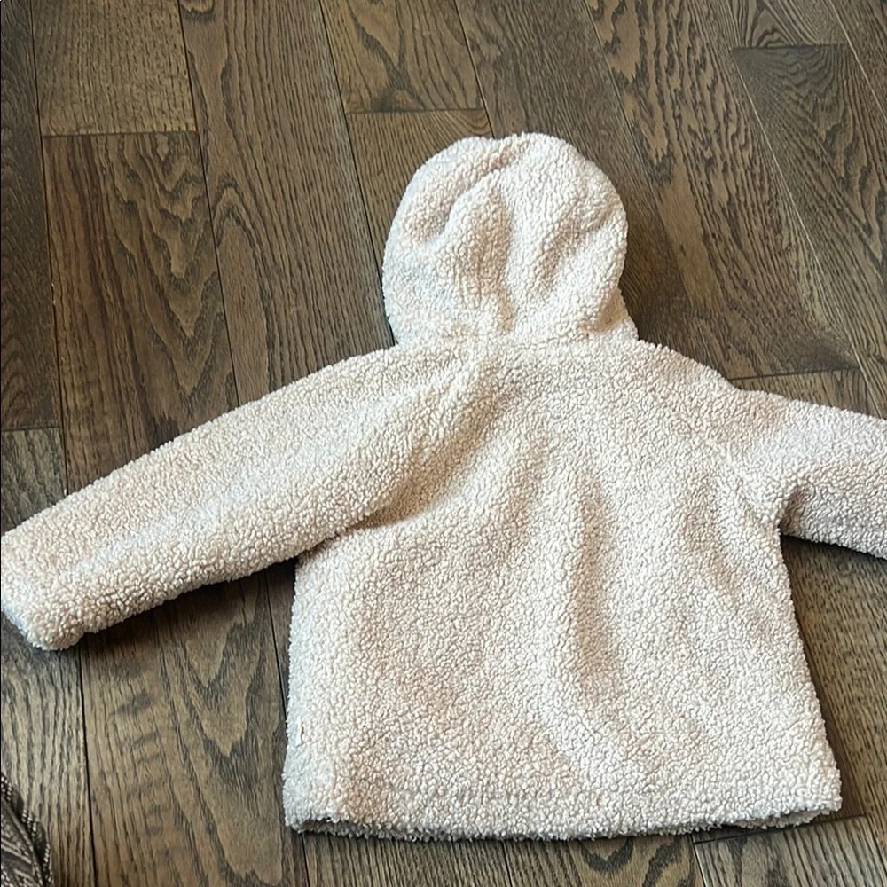 Zara Kids Cream Sherpa Jacket 18-24 months baby unisex EUC